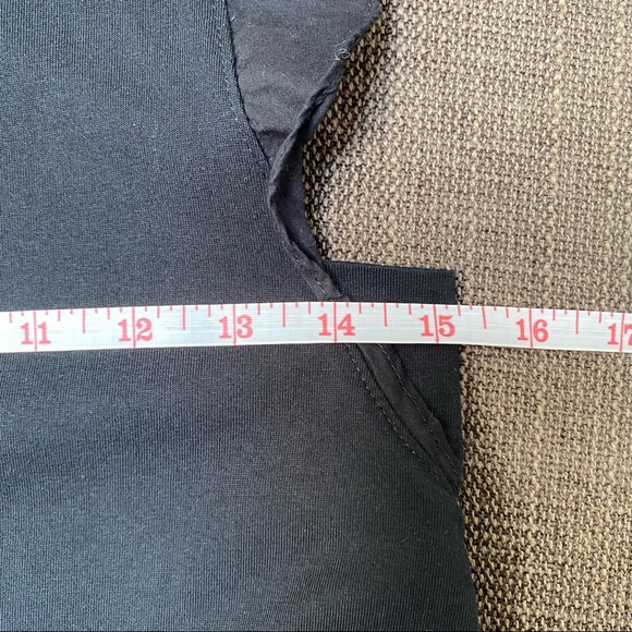 Wilfred Aritzia Ruffle Sleeve Black 100% Cotton Tank Top - Picture 6 of 7